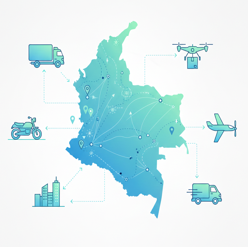 Cobertura Nacional Colombia - K&J Logistic